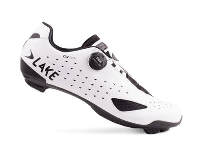 Lake CX177 Road Shoe - White-Black