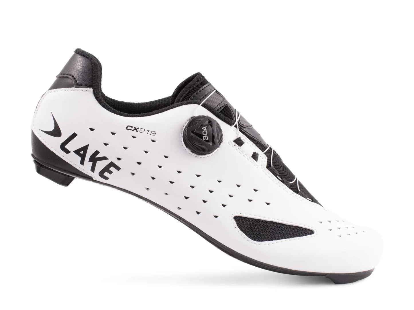 Lake CX219 Road Shoe - White-Black