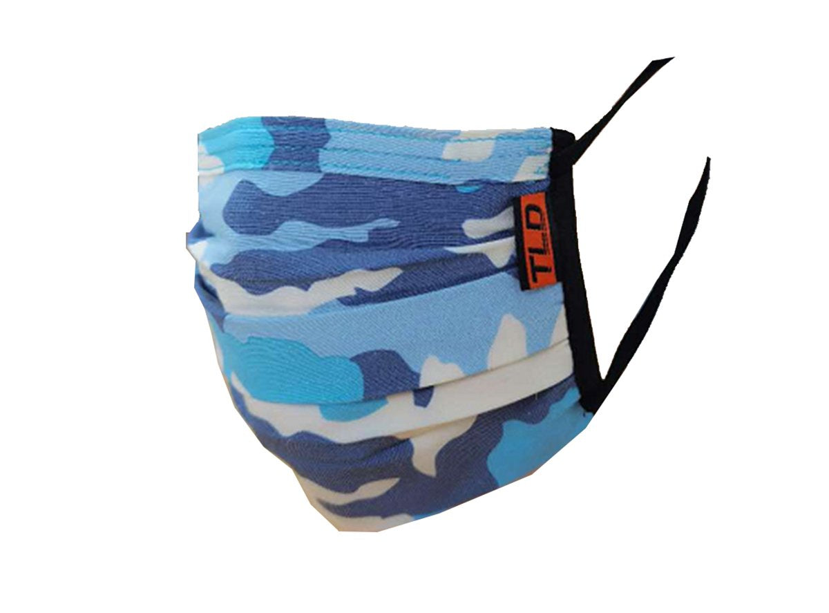 Troy Lee Designs Face Mask - Camo Blue Camo Blue One Size 