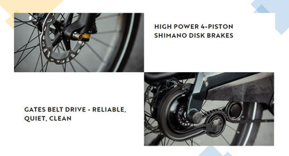 Vaast Bikes E/1 XT/SLX 27.5 E-Bike - Nostalgic Sea Blue-Ocean Frost