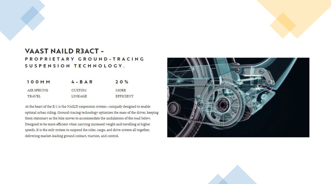 Vaast Bikes E/1 XT/SLX 27.5 E-Bike - Nostalgic Sea Blue-Ocean Frost