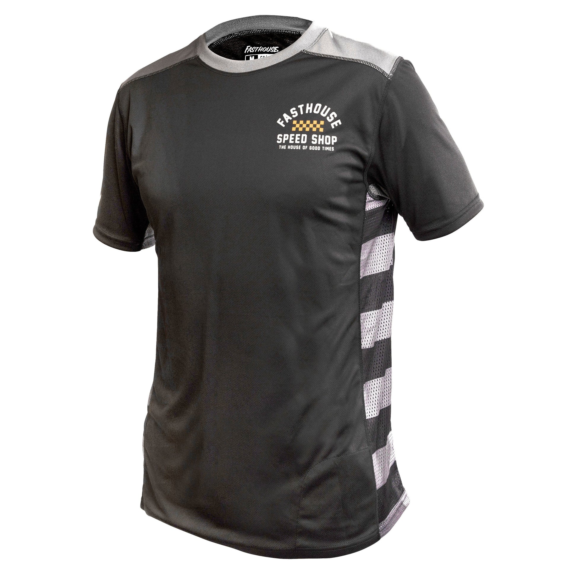 Fasthouse Classic Outland Short Sleeve MTB Jersey - Youth - Black - 2022 Black Small 