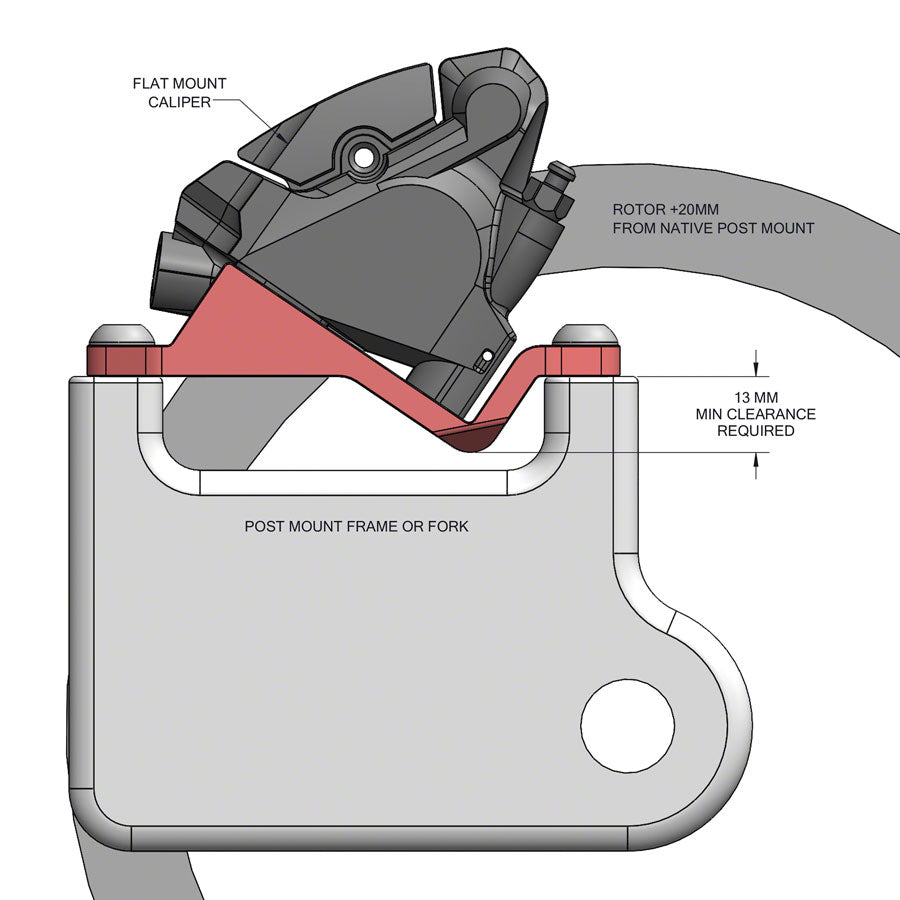 Post Mount to Flat Mount Disc Brake Adapter - BR0254-01.jpg