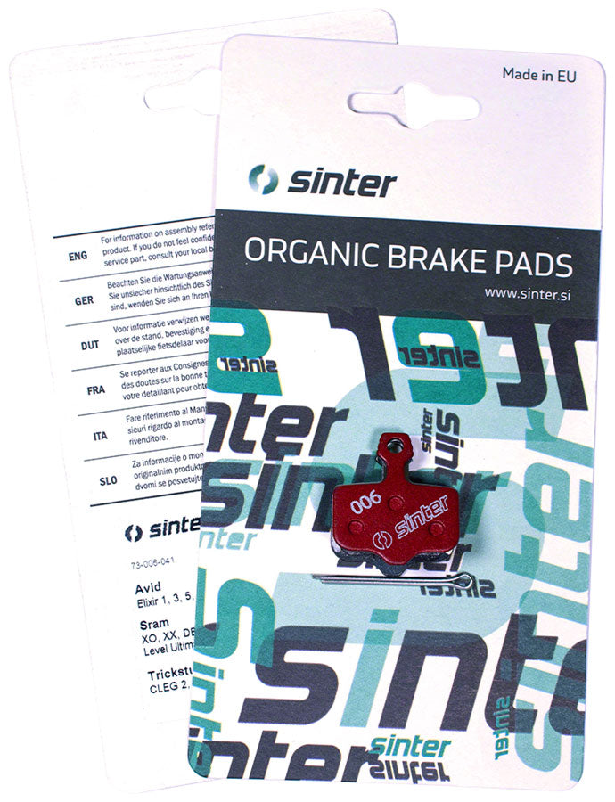 Red s514 Compound Organic Disc Brake Pads - BR3281-01.jpg