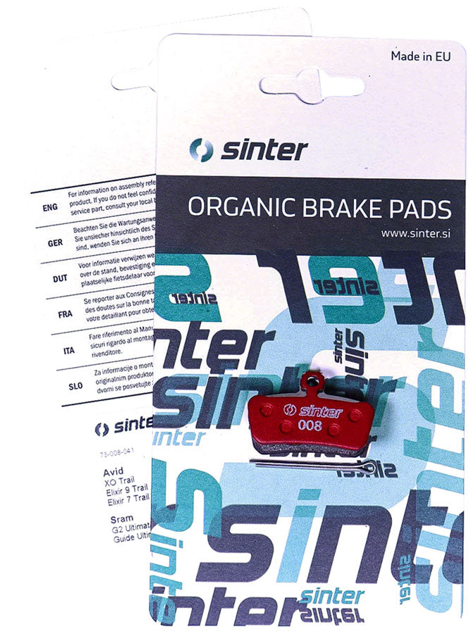 Red s514 Compound Organic Disc Brake Pads - BR3282-01.jpg