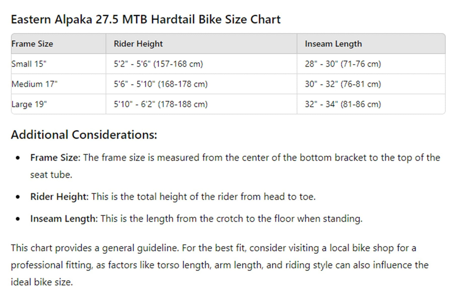 Eastern Alpaka 27.5 MTB Hardtail Bike - Purple