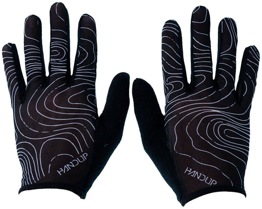 Vented Gloves - Topo Map Black - GL00778.jpg