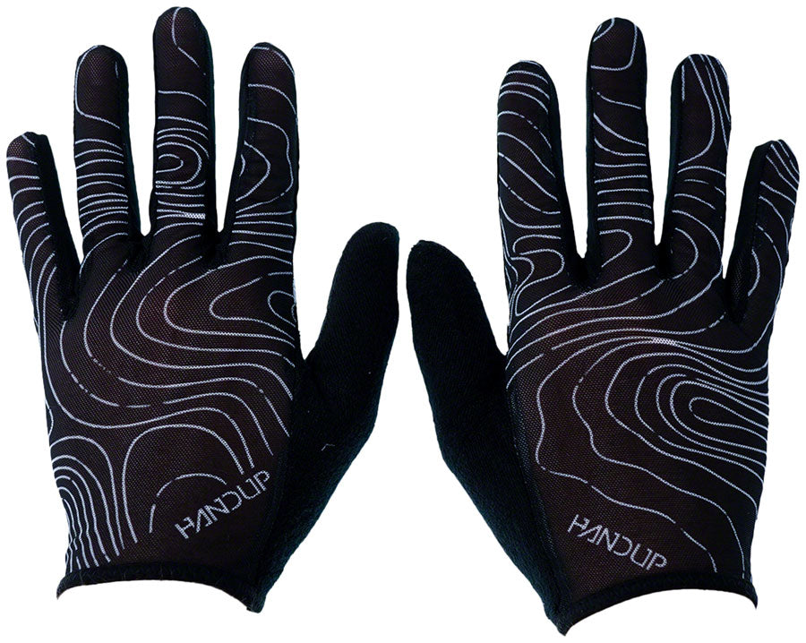 Vented Gloves - Topo Map Black - GL00778.jpg