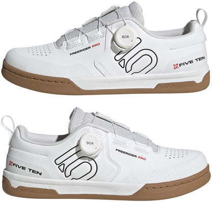 Freerider Pro BOA Flat Shoes - Men's, FTWR White/Core Black/Red - SH03244-02.jpg
