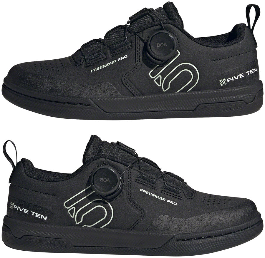 Freerider Pro BOA Flat Shoes - Women's,  Core Black/Linen Green/FTWR White - SH03261-02.jpg