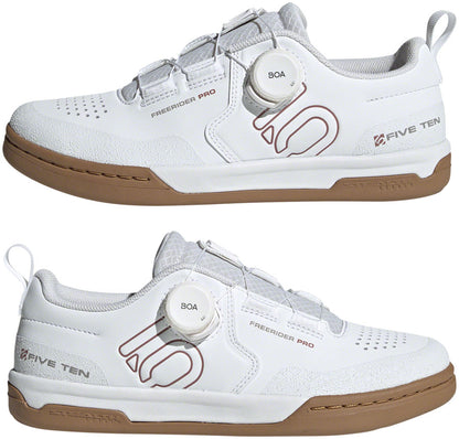 Freerider Pro BOA Flat Shoes - Women's,  FTWR White/Warm Clay/Gray Three - SH03277-02.jpg