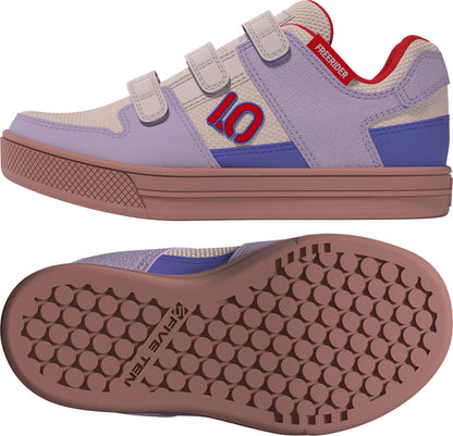 Freerider Kid's VCS Flat Shoes - Putty Mauve/Pure Ruby/Semi Cobalt Blue - SH03287-01.jpg