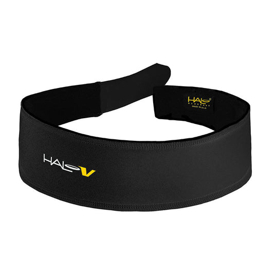 Halo V - Velcro Adjustable Headband - Black Black One Size 