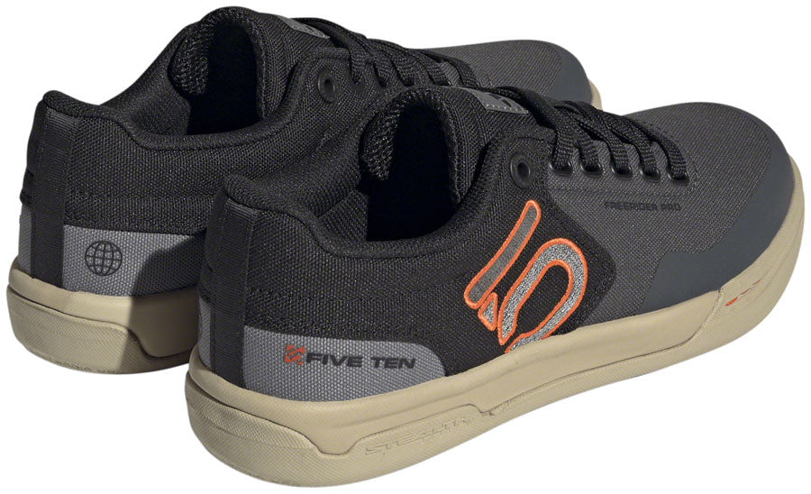 Freerider Pro Canvas Flat Shoes - Women's, Gray Six/Gray Four/Impact Orange - SH01359-01.jpg