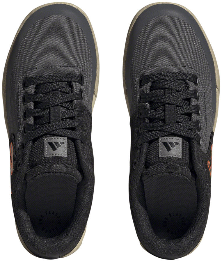 Freerider Pro Canvas Flat Shoes - Women's, Gray Six/Gray Four/Impact Orange - SH01359-02.jpg