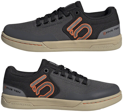 Freerider Pro Canvas Flat Shoes - Women's, Gray Six/Gray Four/Impact Orange - SH01359-04.jpg