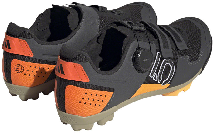 Kestrel Boa Mountain Clipless Shoes - Men's, Core Black/Ftwr White/Impact Orange - SH01404-01.jpg