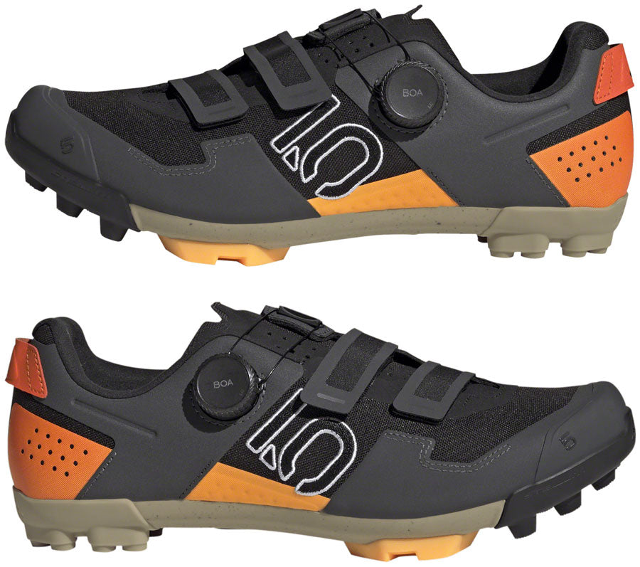 Kestrel Boa Mountain Clipless Shoes - Men's, Core Black/Ftwr White/Impact Orange - SH01404-04.jpg