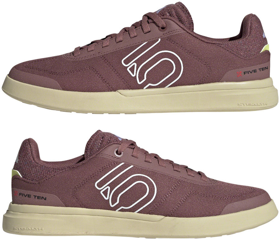 Sleuth DLX Canvas Flat Shoes - Women's, Quiet Crimson/Ftwr White/Core Black - SH01329-04.jpg