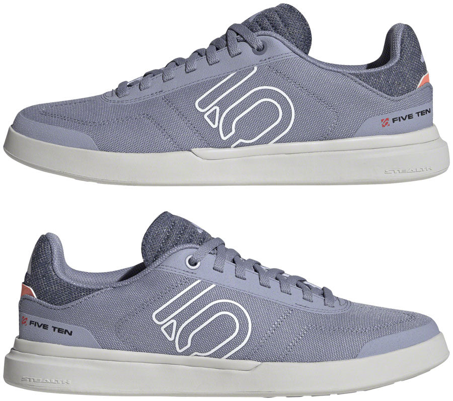Sleuth DLX Canvas Flat Shoes - Women's, Silver Violet/Ftwr White/Coral Fusion - SH01327-04.jpg