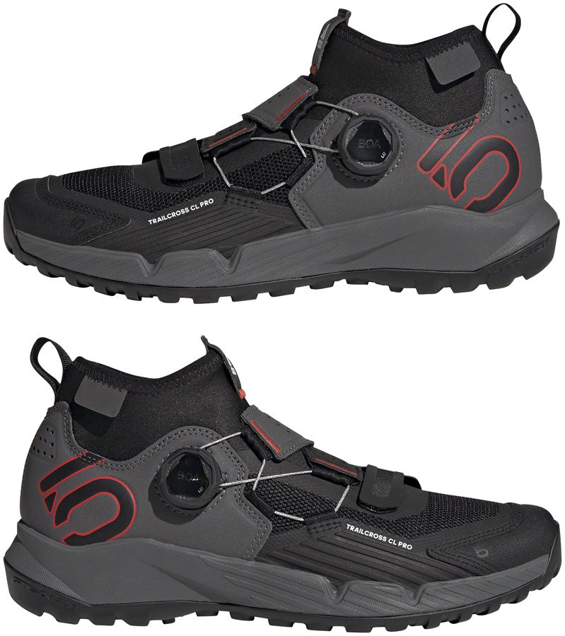 Trailcross Pro Mountain Clipless Shoes - Women's, Gray Five/Core Black/Red - SH00876-04.jpg