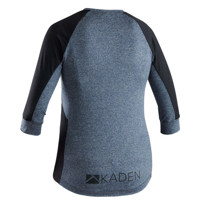 Kaden Apparel Gryla 3/4 Sleeve MTB Jersey - Womens - Dark Blue-Black
