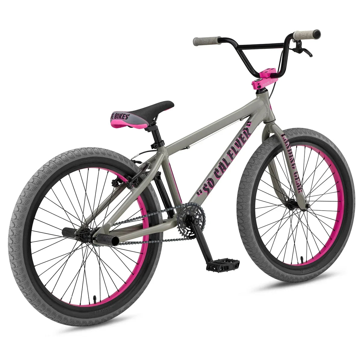 SE Bikes So Cal Flyer 24 - Matte Gray-Pink