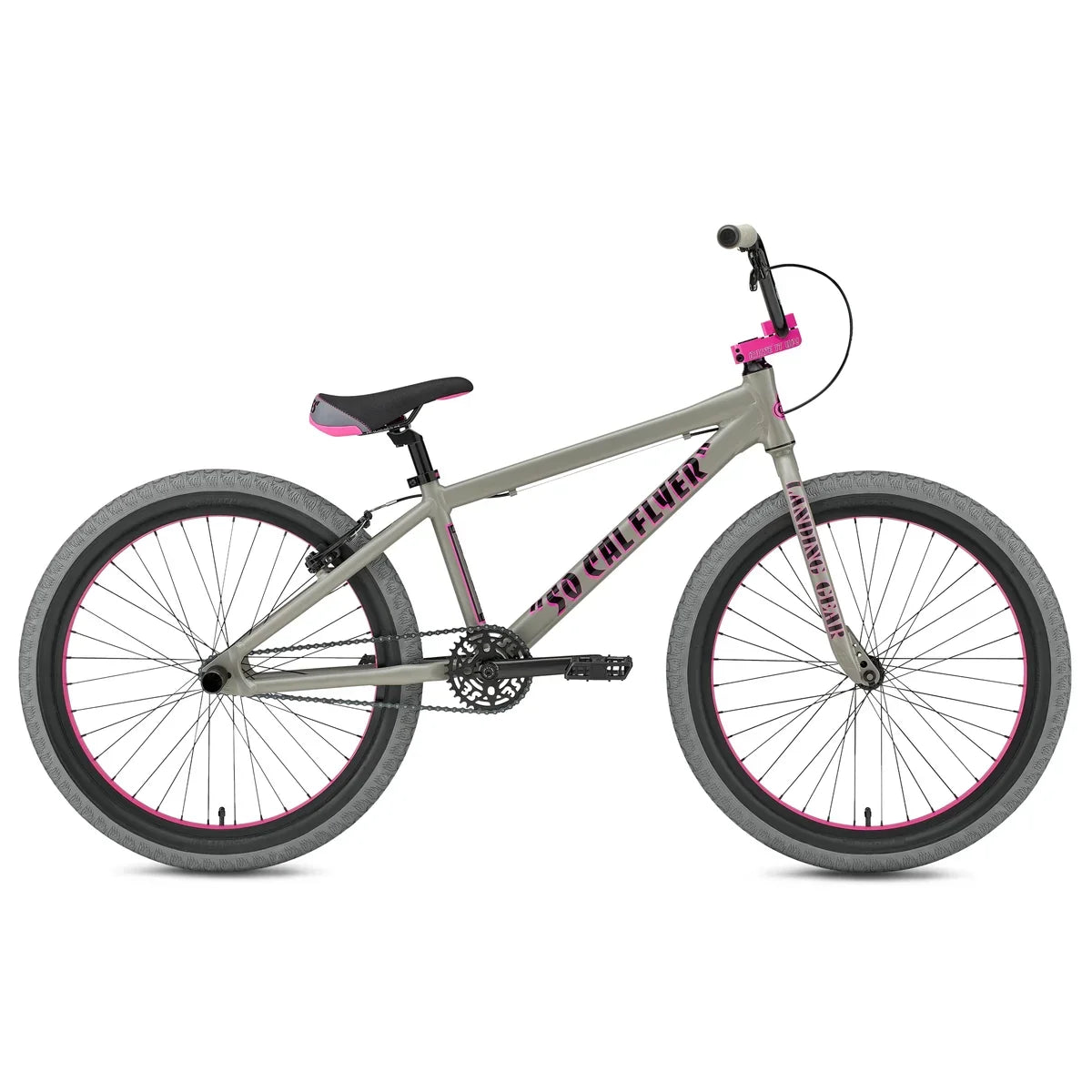 SE Bikes So Cal Flyer 24 - Matte Gray-Pink