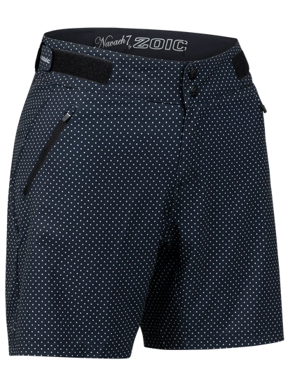 Zoic Naveah 7" MTB Short - Womens - Black Polka Dot