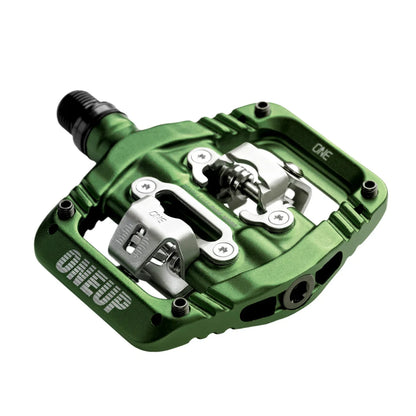 OneUp Clip MTB SPD Pedals - Dark Green