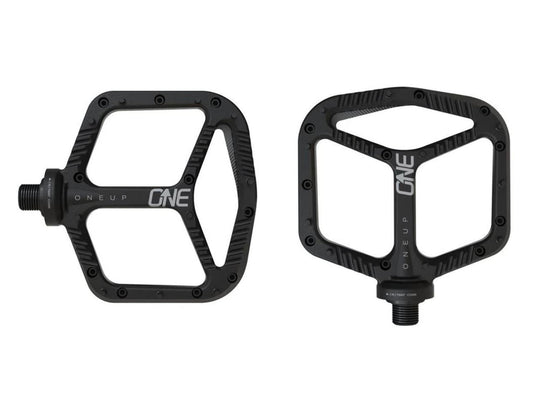 OneUp Aluminum Platform Pedals - Black Black  