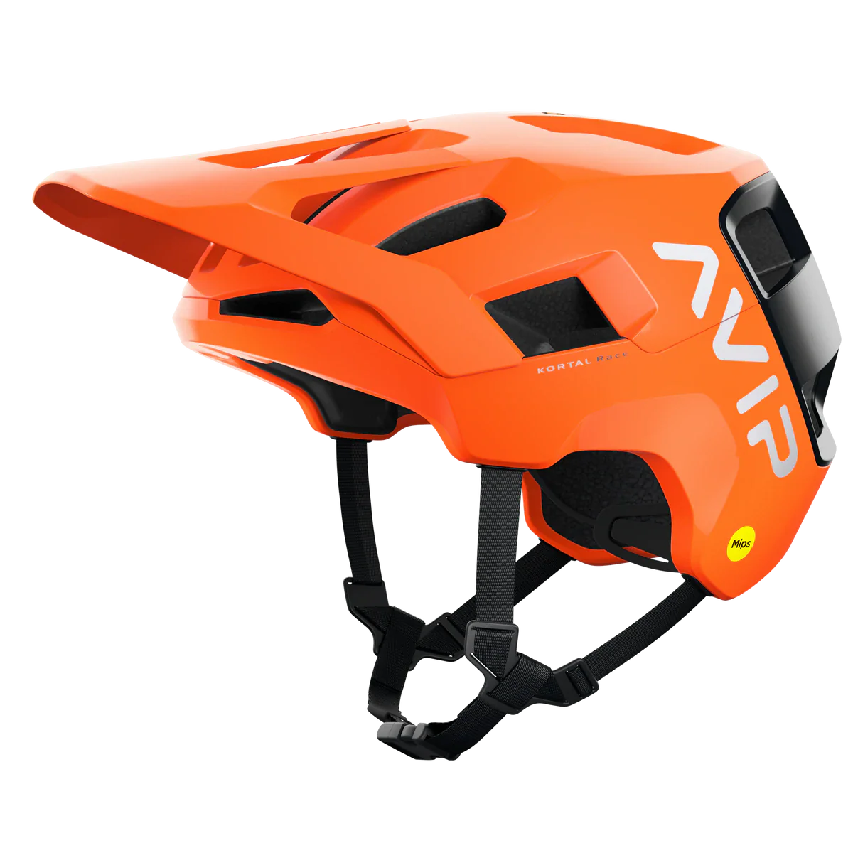 POC Kortal Race MIPS MTB Helmet - Fluorescent Orange Avip-Uranium Black Matt Fluorescent Orange Avip - Uranium Black Matt X-Small/Small 
