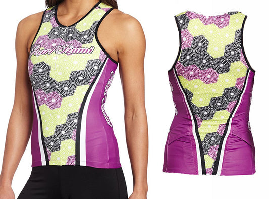 Pearl Izumi Elite InRCool Ltd Tri Singlet - Womens - Fleurette Orchid Fleurette Orchid Medium 
