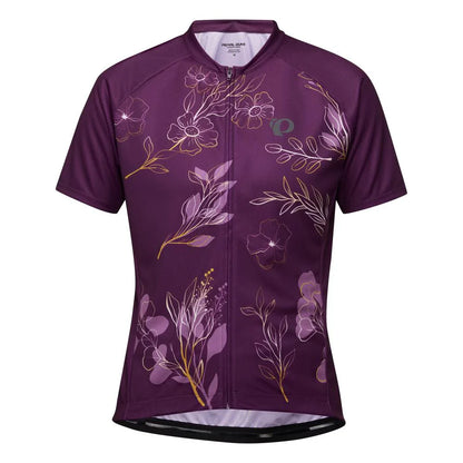 Pearl Izumi Classic Cycling Jersey - Womens - Dark Violet-Gold Wildflower