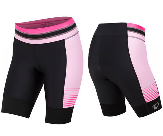 Pearl Izumi Elite Pursuit Short - Womens - Black-Screaming Pink Diffuse Black - Screaming Pink Diffuse X-Small 