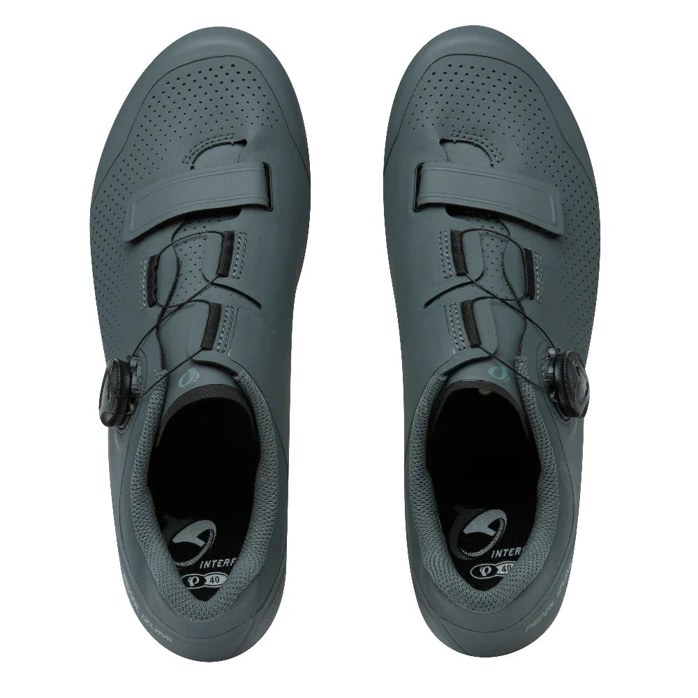 Pearl Izumi Expedition Road/Gravel Shoe - Womens - Urban Sage-Pale Pine