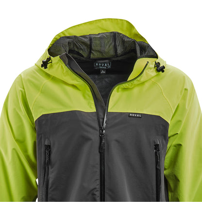 Royal Matrix Jacket - Flo Yellow-Charcoal