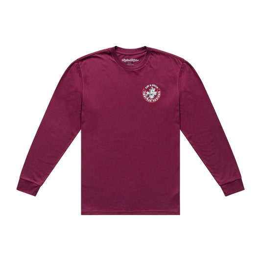 Troy Lee Designs Carb Long Sleeve Tee - Sangria