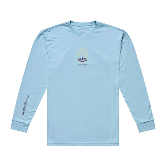 Troy Lee Designs Flame2 Long Sleeve Tee - Dawn Blue