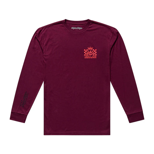 Troy Lee Designs Friday Night Long Sleeve Tee - Sangria