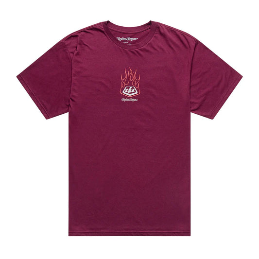Troy Lee Designs Flame2 Short Sleeve Tee - Sangria