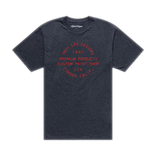 Troy Lee Designs Imprint Short Sleeve Tee - Black Heather