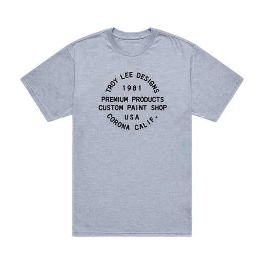Troy Lee Designs Imprint Short Sleeve Tee - Gray Heather