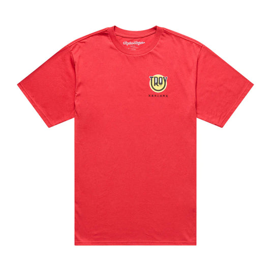 Troy Lee Designs Happy Dayz Short Sleeve Tee - Scarlet