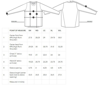 Troy Lee Designs Skyline Long Sleeve Ride Tee - P&W - Melon
