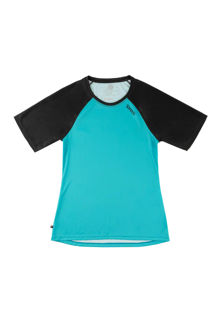 Sombrio Spruce Short Sleeve MTB Jersey - Womens - Skyline Blue Skyline Blue X-Small 
