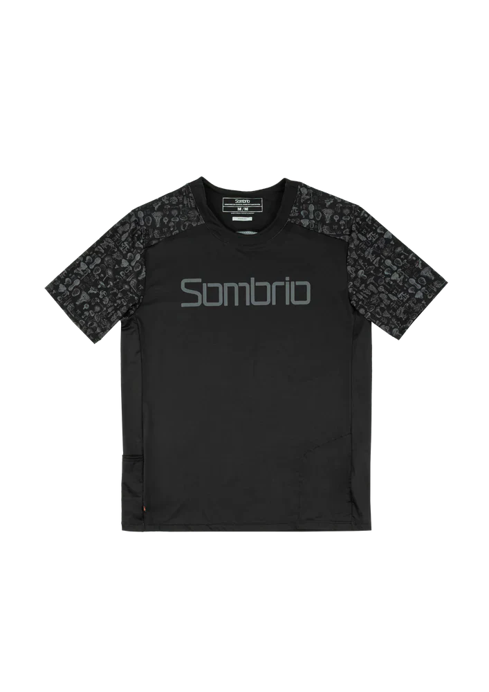 Sombrio Spur 2 Short Sleeve MTB Jersey - Mushroom Black Mushroom Black X-Small 