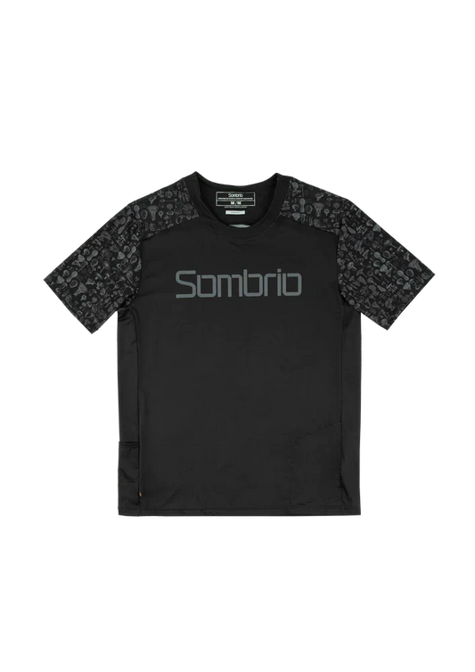 Sombrio Spur 2 Short Sleeve MTB Jersey - Mushroom Black Mushroom Black X-Small 