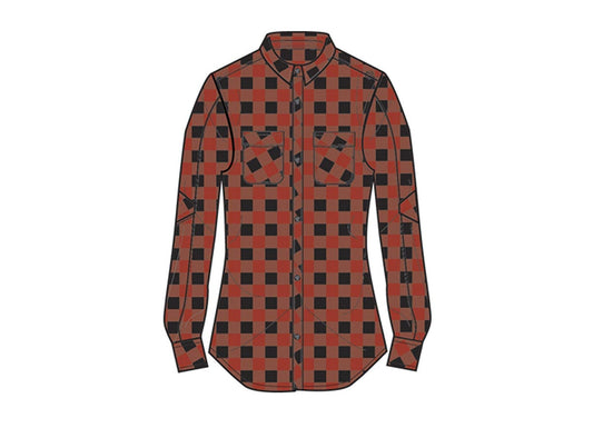 Sombrio Silhouette Riding Shirt - Womens - Red Plaid Red Plaid X-Small 