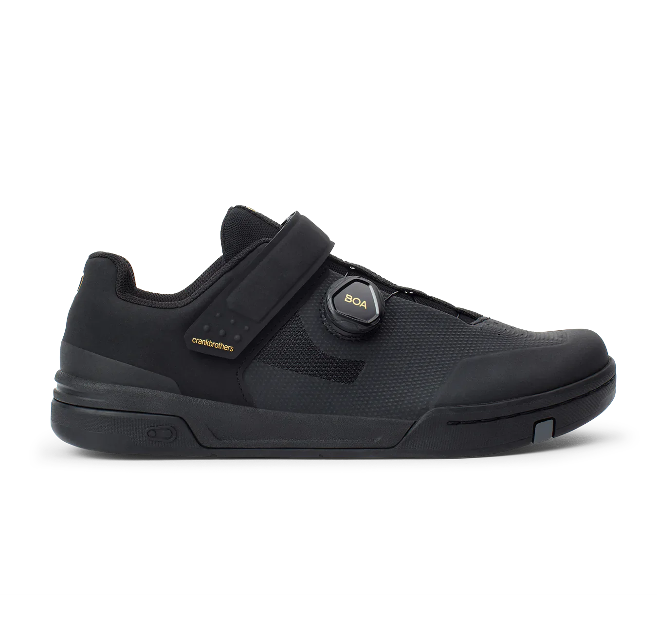 Crank Brothers Stamp BOA MTB Shoe - Black-Gold-Black